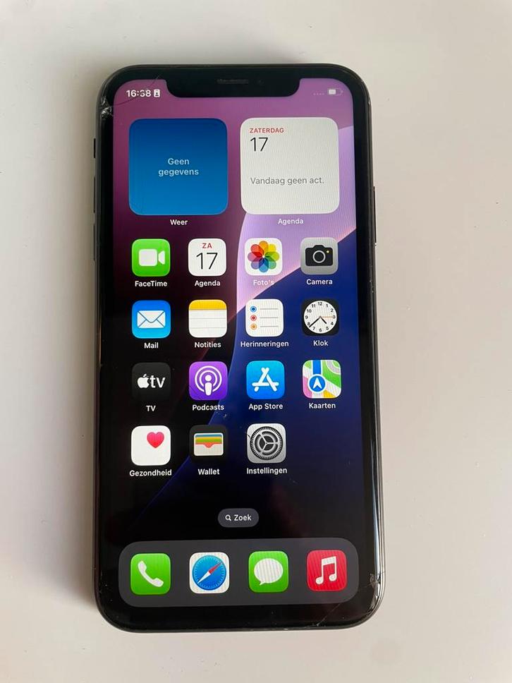 iPhone Xr 64GB | Zwart | Batterij 96% | Barst Voor, Télécoms, Téléphonie mobile | Apple iPhone, Comme neuf, 64 GB, Sans abonnement