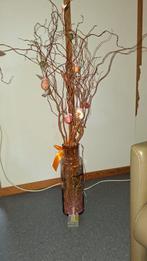 Vase long avec branches de Pâques et œufs de Pâques, In glas in een, Comme neuf, Verre, Enlèvement