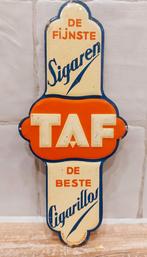 Publicité plaque de proprieté à cigarettes TAF 1933, Comme neuf, Enlèvement ou Envoi