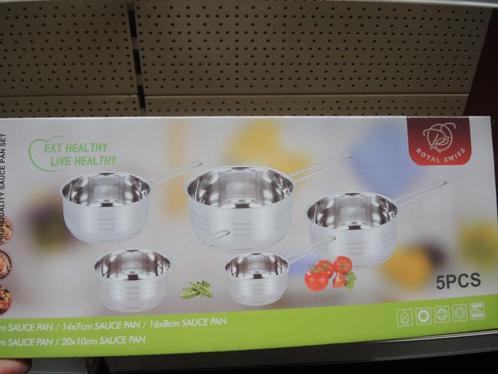 R.S sauspan inox nieuw!, Huis en Inrichting, Keuken | Potten en Pannen, Nieuw, Inox, Inductieplaat, Keramische plaat, Ophalen of Verzenden