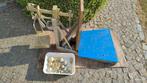 Bascule werkend met gewichten., Ophalen