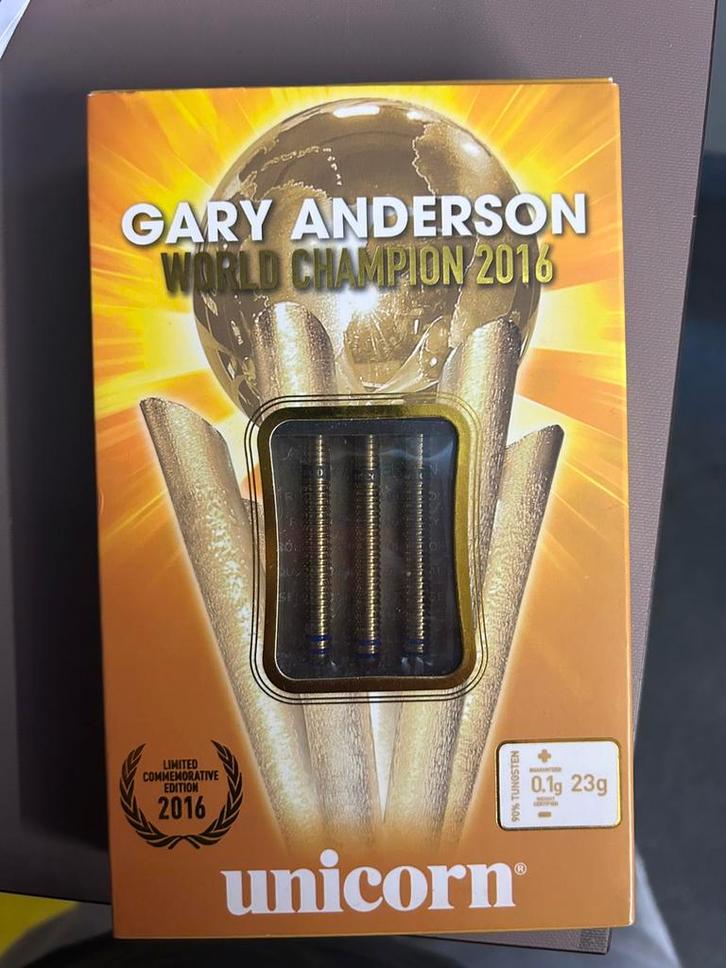 Unicorn gary anderson world champion 2016, Sport en Fitness, Darts, Nieuw, Pijlen, Ophalen