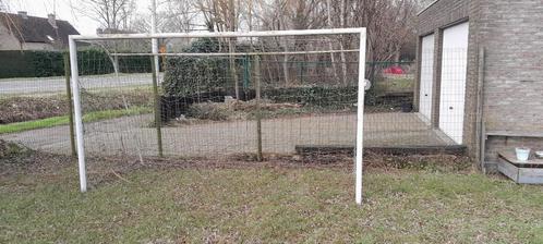 Goal 3m50 breed, in 1 stuk gelast metaal, Sport en Fitness, Voetbal, Gebruikt, Clubaccessoires, Ophalen