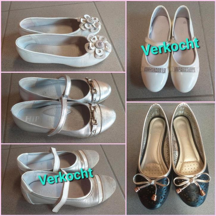 Meisjesschoenen zilver/wit/zwart/goud verschillende maten, Kinderen en Baby's, Kinderkleding | Schoenen en Sokken, Zo goed als nieuw