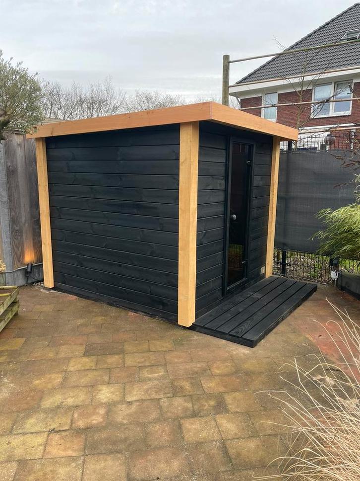 Buitensauna tuinsauna sauna 200x200cm met gratis kachel, Sport en Fitness, Sauna, Ophalen of Verzenden