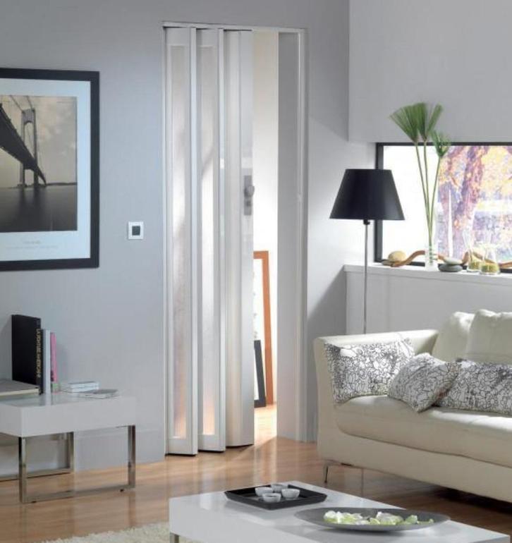 AANBIEDING!! Grosfillex Larya vouwdeur met glas wit 84x205, Motoren, Accessoires | Onderhoudsmiddelen, Ophalen of Verzenden