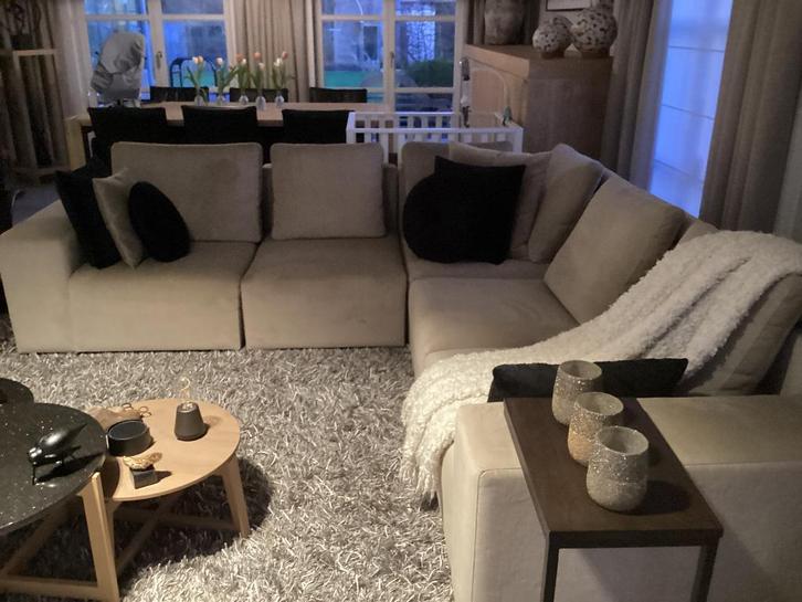 Zetel van Passe-Partout model Xavio en poef en(nieuwstaat), Huis en Inrichting, Zetels | Complete zithoeken, Zo goed als nieuw