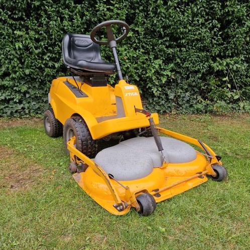 Stiga Villa 13,5pk 95cm frontmaaier mulchmaaier, Tuin en Terras, Grasmaaiers, Gebruikt, Benzine-grasmaaier, 50 cm of meer, Cirkelmaaier