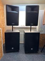 Complete set actieve speakers Alto-Bst (3600w max.), Audio, Tv en Foto, Luidsprekerboxen, Gebruikt, Overige typen, 120 watt of meer