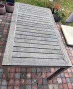 Uitrekbare teak tuintafel, Ophalen, Gebruikt, Aluminium