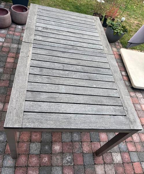 Uitrekbare teak tuintafel, Tuin en Terras, Tuintafels, Gebruikt, Aluminium, Ophalen