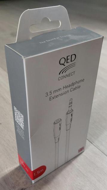 QED Connect 3.5mm hoofdtelefoon verlengkabel 1,5M