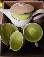 Groen/wit mini koffie/thee servies, Antiek en Kunst, Ophalen