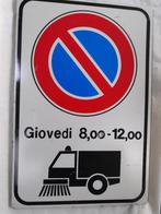 Panneau de signalisation italien : nettoyage Giovedi, Ophalen of Verzenden, Gebruikt