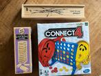 Bordspelen: mini Jenga, Mikado, Connect 4, Trois ou quatre joueurs, Enlèvement ou Envoi, Comme neuf, Jeu de voyage