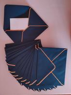 Pak van 100 vintage blauwe enveloppen voor trouwkaarten, Diversen, Ophalen of Verzenden, Zo goed als nieuw