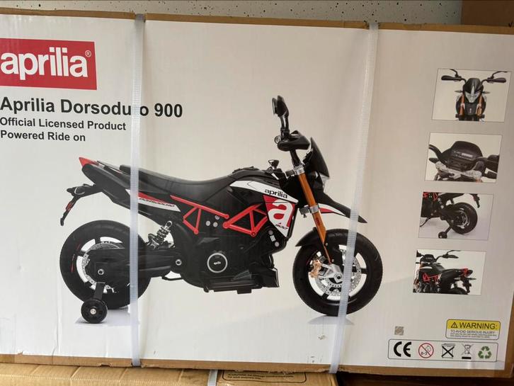 Moto électrique Aprilia Dorsoduro 900 12V NOUVELLE !, Enfants & Bébés, Jouets | Extérieur | Véhicules à batterie, Neuf, Enlèvement