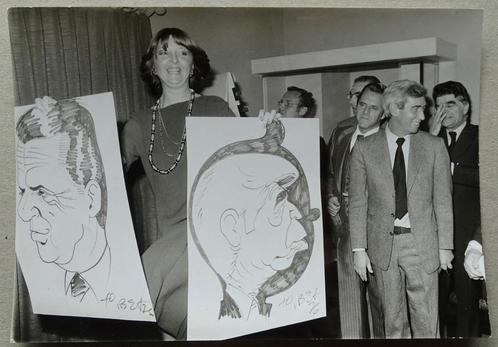 Originele zilveren foto Hergé 1976, Boeken, Stripverhalen, Zo goed als nieuw, Ophalen
