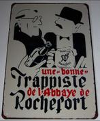 ROCHEFORT : Metalen Bord Rochefort Abdijbier, Collections, Marques de bière, Panneau, Plaque ou Plaquette publicitaire, Autres marques