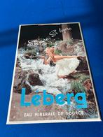 Léberg blikken bord 1962, Verzamelen, Ophalen, Gebruikt, Reclamebord