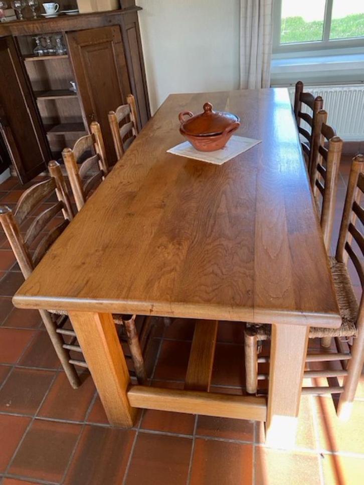 Tafel en 6 stoelen, Huis en Inrichting, Tafels | Eettafels, Ophalen