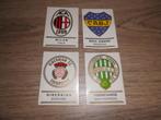 Set van 4 PANINI voetbalclubs 1975 stickers, Ophalen of Verzenden
