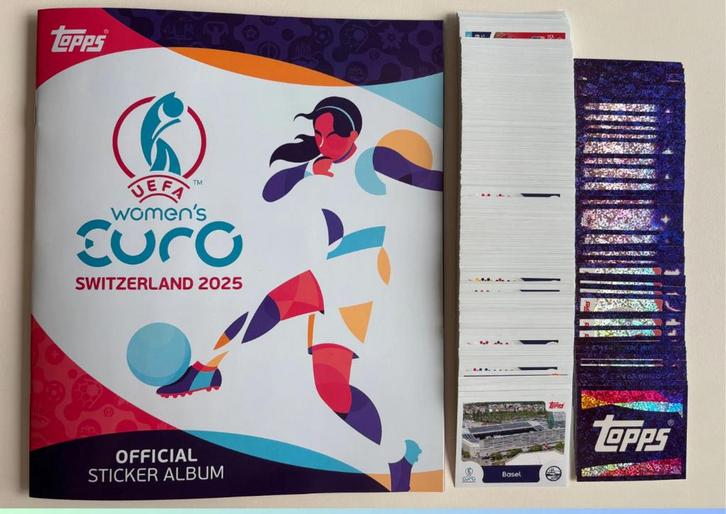 Euro 2025 Switzerland women Alle stickers vanaf 0,30 eu/st, Hobby en Vrije tijd, Stickers en Plaatjes, Nieuw, Meerdere stickers