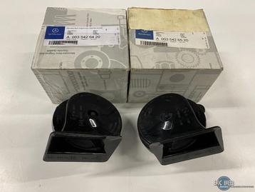 NOS claxon set voor Mercedes-Benz W116 W123 W124 W126 R129 e