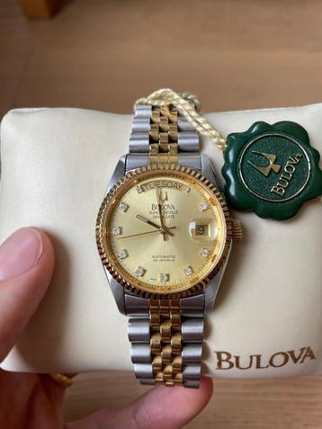 NOS Bulova Super Seville 2005 two tone diamant disponible aux enchères