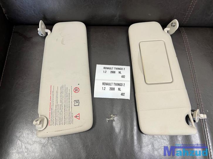 RENAULT TWINGO 2 links rechts zonneklep 2007-2013, Auto-onderdelen, Interieur en Bekleding, Renault, Gebruikt, Ophalen of Verzenden