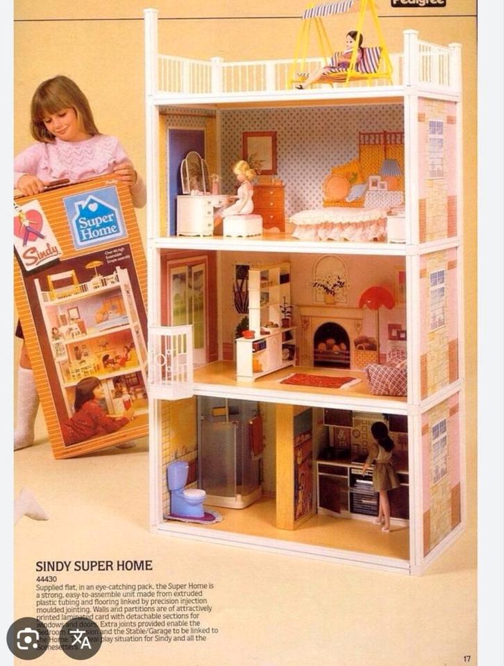 Sindy poppenhuis jaren '70, Kinderen en Baby's, Speelgoed | Poppenhuizen, Zo goed als nieuw, Poppenhuis, Ophalen of Verzenden