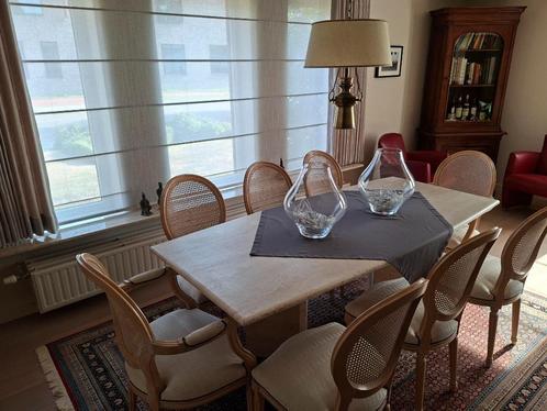 Marmeren tafel, Huis en Inrichting, Tafels | Eettafels, Zo goed als nieuw, 150 tot 200 cm, 50 tot 100 cm, Vijf personen of meer
