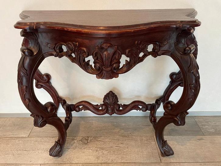 table murale/console - style Louis XV, Antiquités & Art, Antiquités | Meubles | Tables, Enlèvement