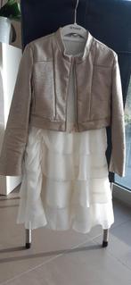 Kleedje eerste communie (Gymp, maat 122) + jasje, Ophalen, Zo goed als nieuw, Meisje, Jurk of Rok