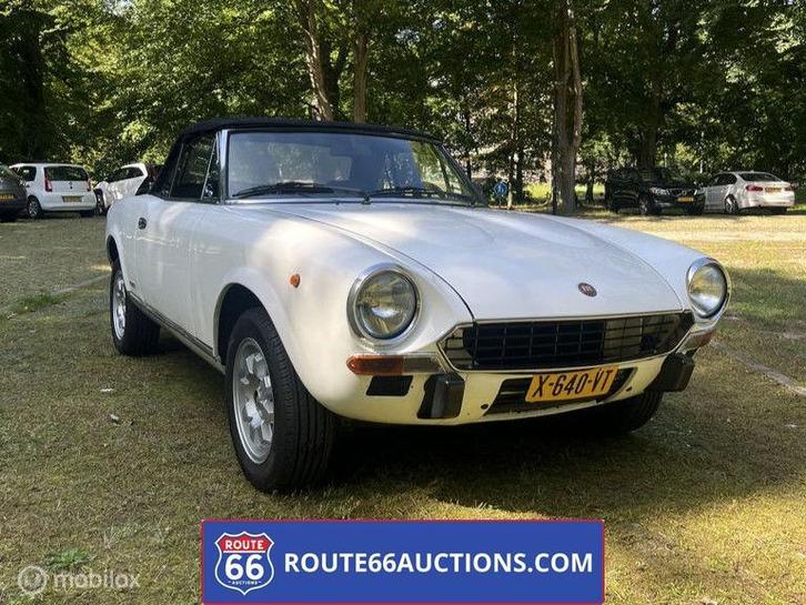 Fiat 124 Spider | 1979 | Route 66 Auctions, Auto's, Oldtimers, Bedrijf, Te koop, Fiat, Benzine, Overige carrosserie, Handgeschakeld