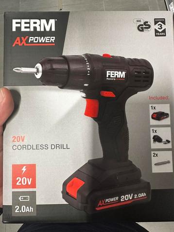 FERM AX Power draadloze boormachine/schroevendraaier - nieuw beschikbaar voor biedingen