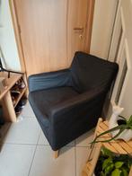 Ikea zetel 1 persoon hoes afneembaar donkerblauw, Ophalen, Gebruikt