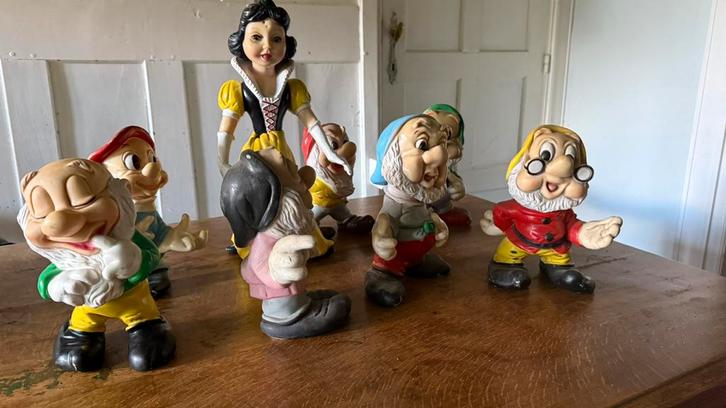 Sneeuwwitje en de 7 dwergen — figuren van Walt Disney, Verzamelen, Disney, Zo goed als nieuw, Ophalen of Verzenden
