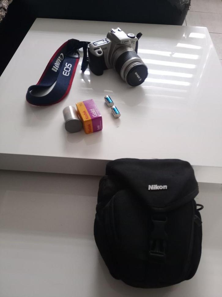 Canon Eos 300 analoog, Audio, Tv en Foto, Fotocamera's Analoog, Gebruikt, Spiegelreflex, Canon, Ophalen