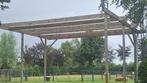 Carport constructie in tuinhout 5m50 x 5m70, Tuin en Terras, Overkappingen, Ophalen, Gebruikt, Carport
