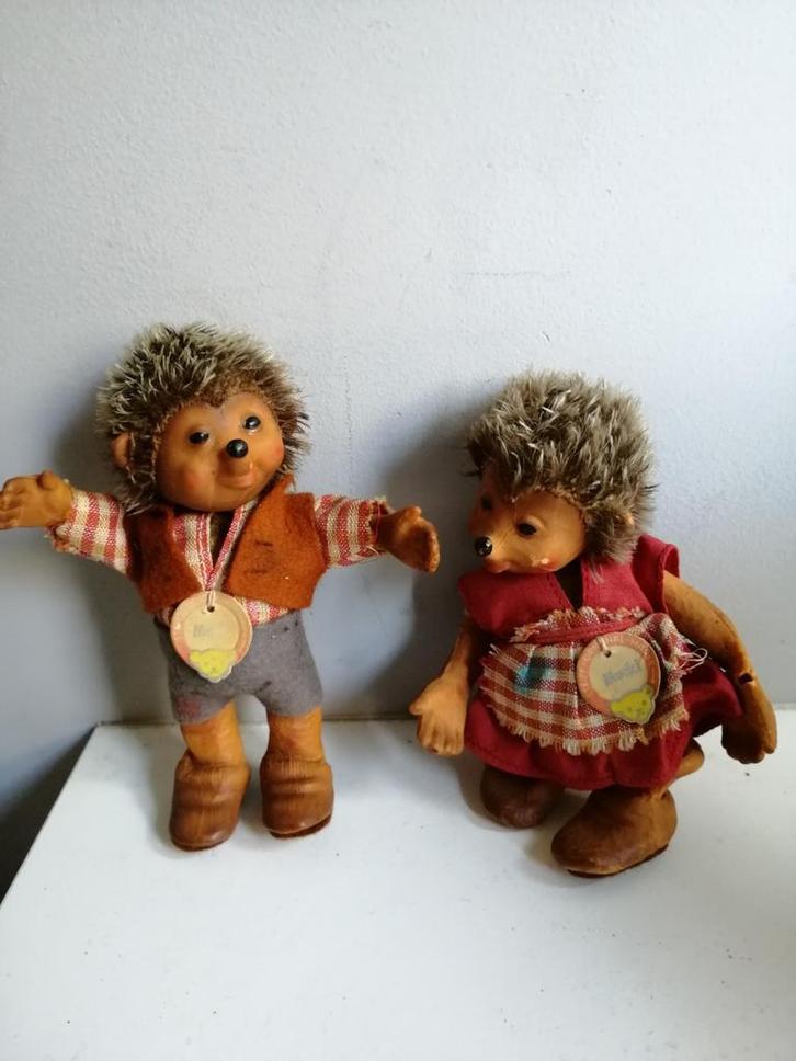 2 steiff figuurtjes Macki en Mucki, Verzamelen, Beren en Cherished Teddies, Steiff, Ophalen of Verzenden