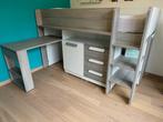 Hoogslaper met bureau, Kinderen en Baby's, Kinderkamer | Bedden, Ophalen, Hoogslaper of Stapelbed, 180 cm of meer, 100 cm of meer