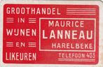 LIK 154 / S K LANNEAU HARELBEKE TEL 403, Verzamelen, Speelkaarten, Jokers en Kwartetten, Verzenden, Nieuw, Speelkaart(en)