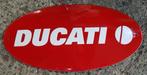 Ducati logo emaillen reclame decoratie bord garage showroom, Verzamelen, Ophalen of Verzenden, Zo goed als nieuw, Reclamebord