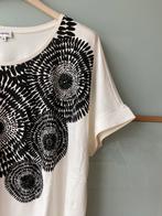 Mayerline T shirt Wit met zwart motief en glinsters, Mayerline, Wit, Maat 46/48 (XL) of groter, Ophalen of Verzenden