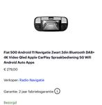 Auto radio fiat 500 digitaal gps, Ophalen of Verzenden