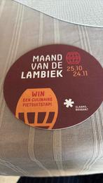Bierviltje maand van de lambiek, Verzamelen, Ophalen of Verzenden, Nieuw