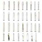 35 stuks verschilende autosleutelblad blank, Ophalen of Verzenden