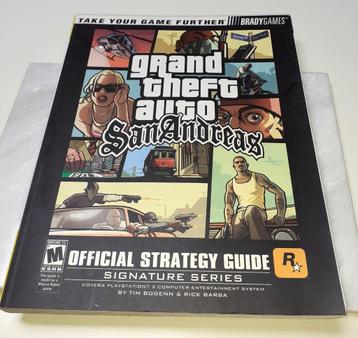 Boek zeldzame GTA San Andreas official strategy guide + extr