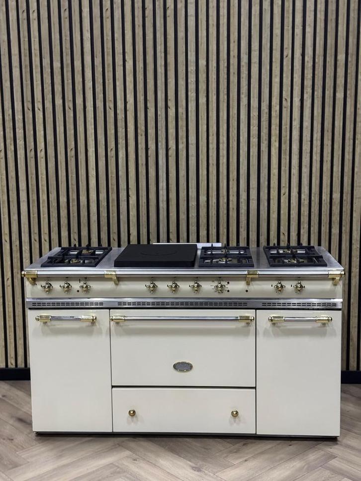 Lacanche fornuis 150cm Crème Gas + Dubbele Hete Lucht, Elektronische apparatuur, Fornuizen, Elektrisch, Grill, Ophalen of Verzenden